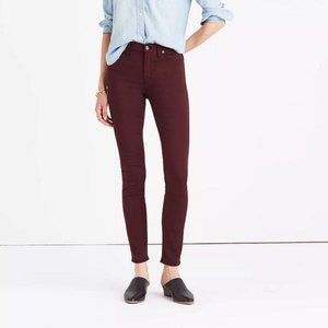 Madewell 9" High-Rise Skinny Sateen Jeans